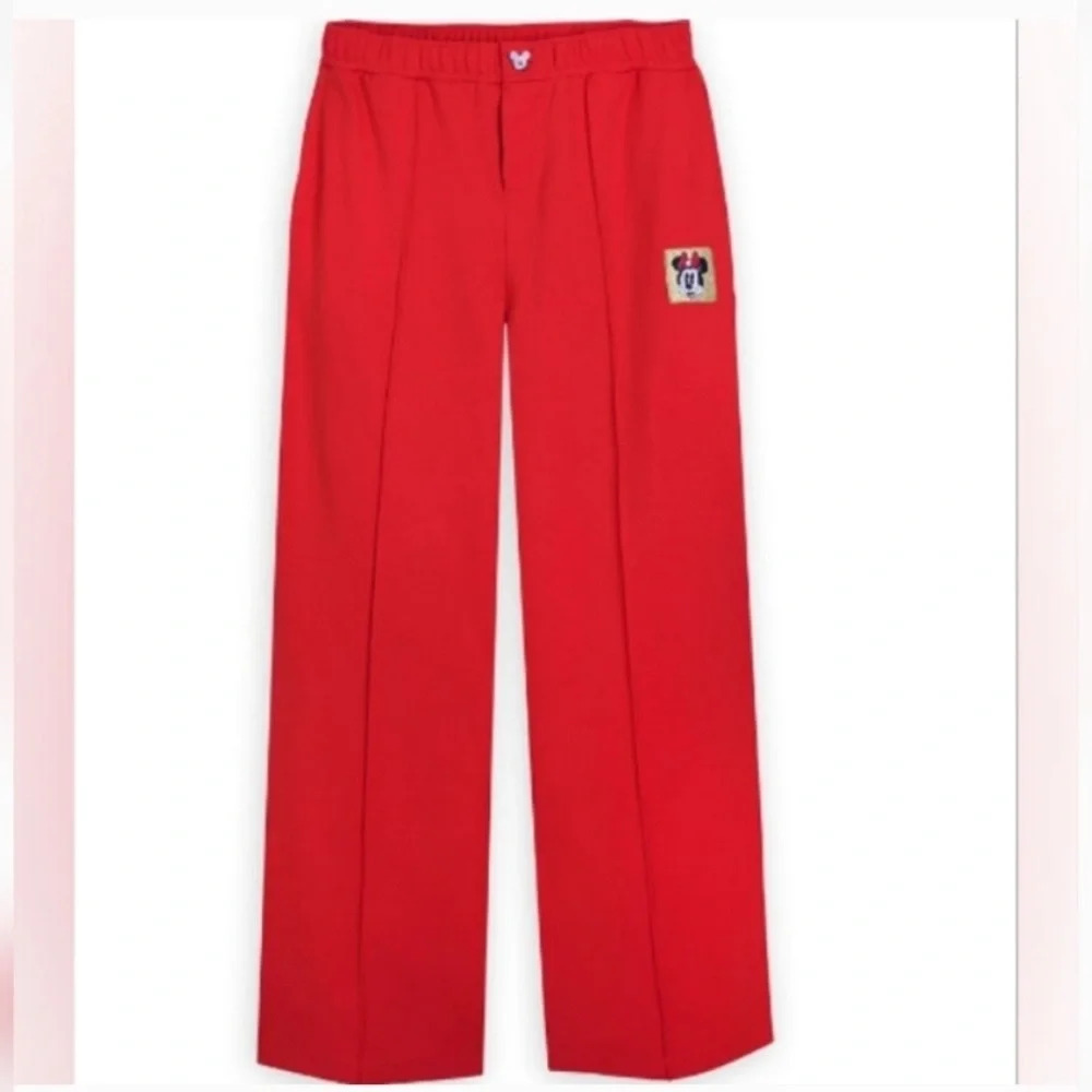 Disney Store Minnie Mouse Red Wide Leg Pants